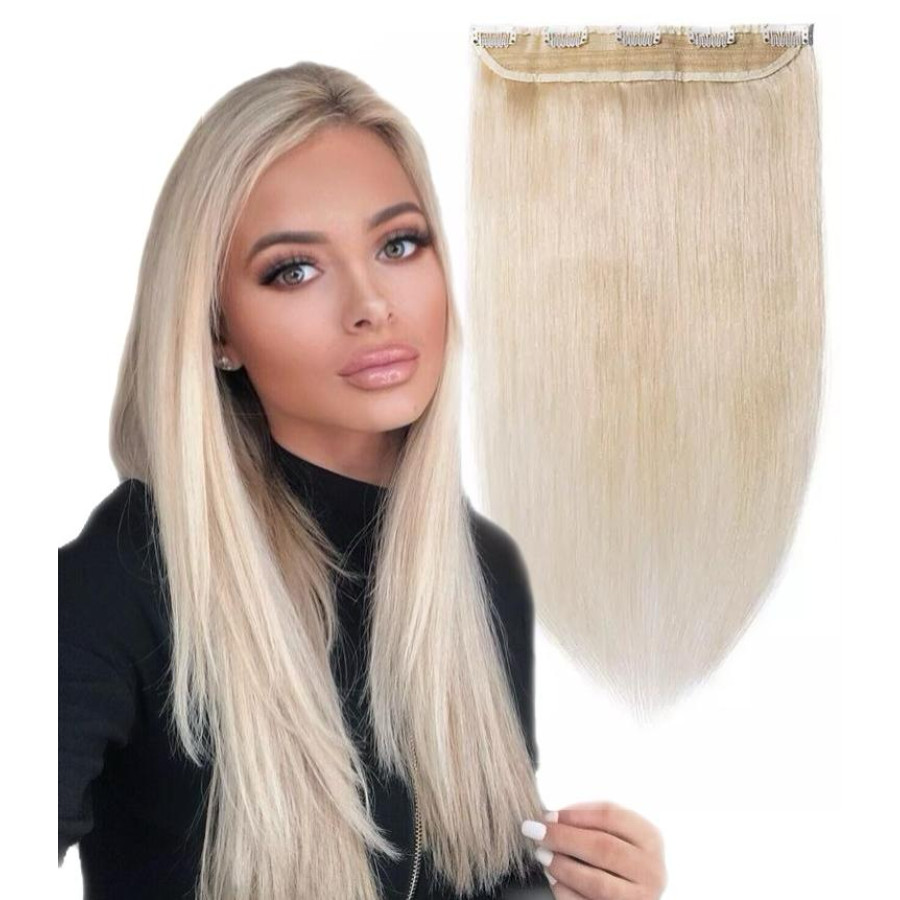 Trese de Par Blond Alb